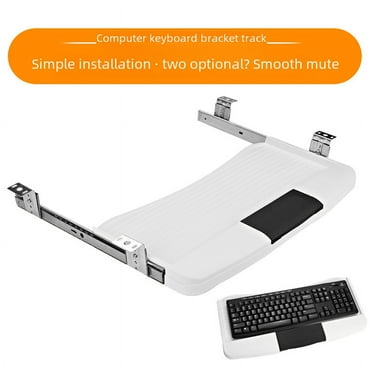 Keyboard tray thickened computer desk keyboard bracket lifting track suit two-section guide rail with mouse position