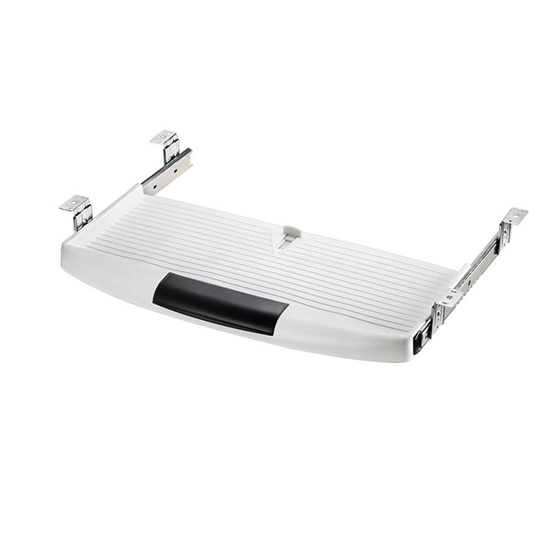 Keyboards Tray Under Desk Keyboards Stand Slide Pull Out Computer Keyboards Drawer Multi-Purpose Drawer White,1 x Keyboards Tray,White
