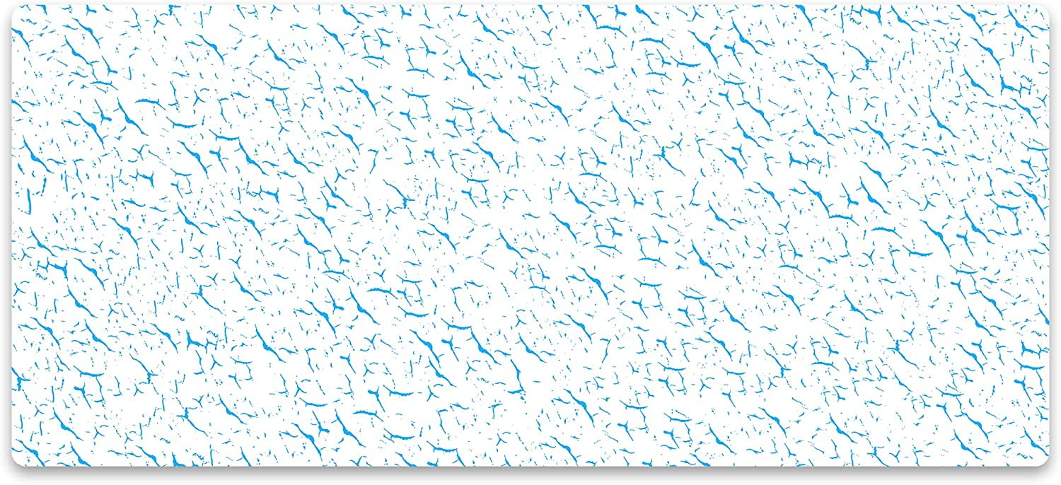 Keyboards XXL Extended Gaming Mouse Pad Thick Desk Mat (White and Blue)