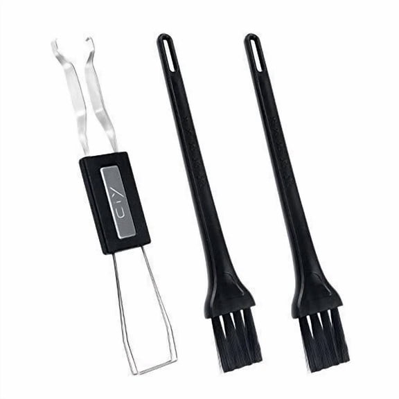 Keycap Puller Switch Puller Stainless Steel With 2 Pcs Keyboard Cleaning Brush