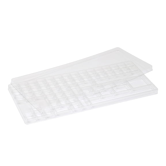 Keycap Storage Box Plastic Clear Lid with Dividers Keyboard Set Storage Collect