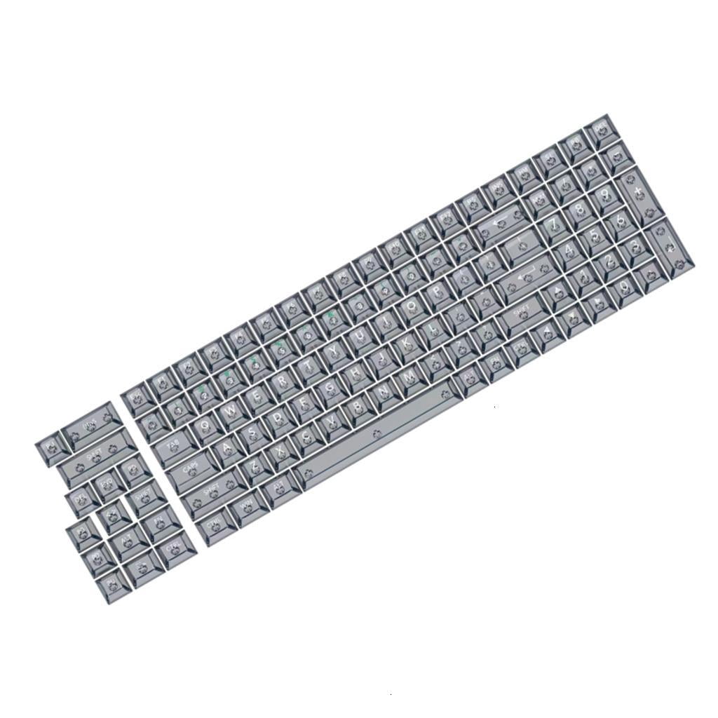 Keycaps 115Keys for Mechanical Keyboards Classical Clear Keycaps Fully Clear Keycaps for Gamings