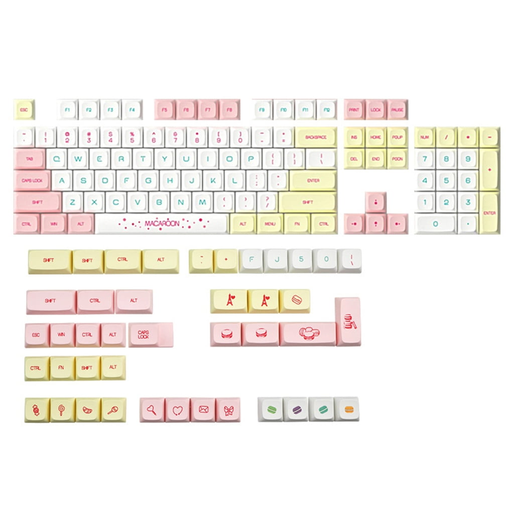 Keycaps Colorful 146PCS Colored Keycap Set for Mechanical Keyboard Upgraded