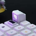 thumbnail image 1 of Keycaps, Custom Keycaps for Esc Key and Tab Key, Magnetic Light Transmission Keycaps, Classic Retro Mechanical Backlit Keyboard Esc Tab Keycap for GK61 GK64 GH60 PC and Most Keyboard, White, 1 of 7