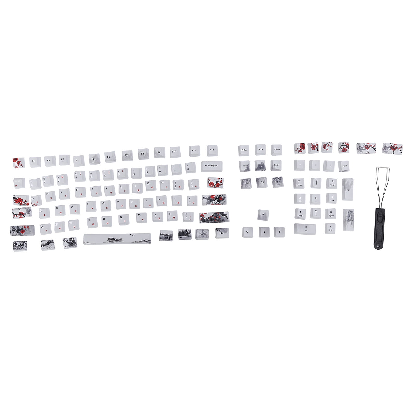 Keycaps PBT 5Sided Sublimation 110 Keys Keyboard Caps for Mechanical