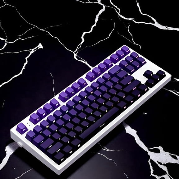 Alikpop Keycaps Double Shot PBT Shine Through Side Print Cherry MX Compatible ANSI Layout Backlit for Mechanical Keyboards