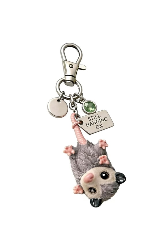 Keychain 1 Pc Opossum with Quote Card Cute Charm for Friends,June