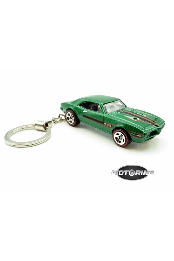 Keychain 1967 '67 Pontiac Firebird 400 Green Car Rare Novelty 1:64 Diecast