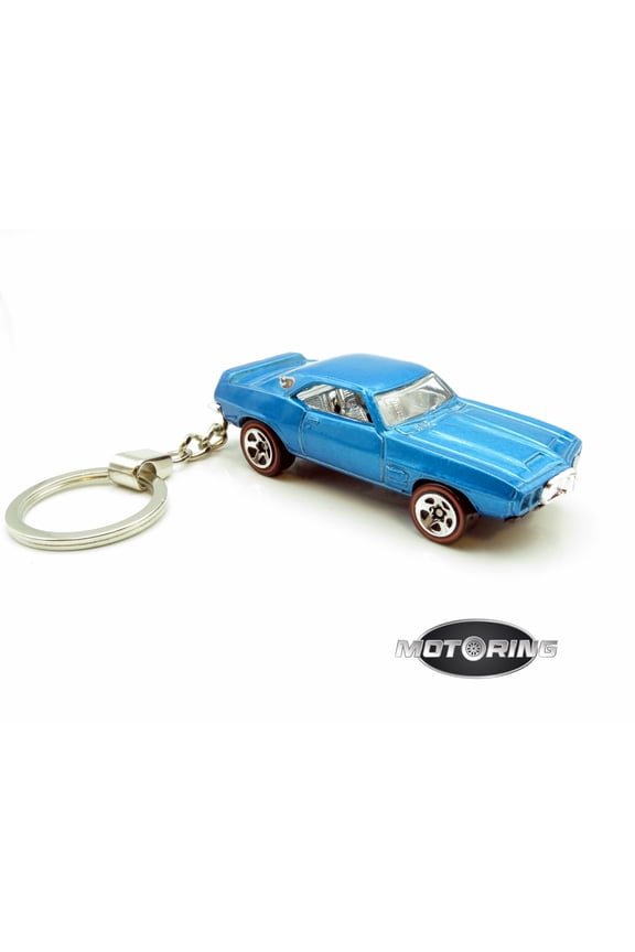 Keychain 1969 '69 Firebird T/A Blue Car Rare Novelty 1:64 Diecast
