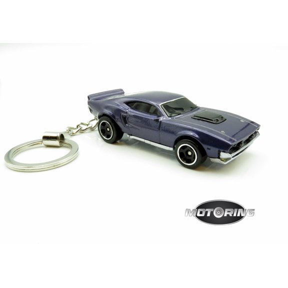 Keychain 1970 '70 Dodge Challenger Hemi Purple Car Rare Novelty 1:64 Diecast