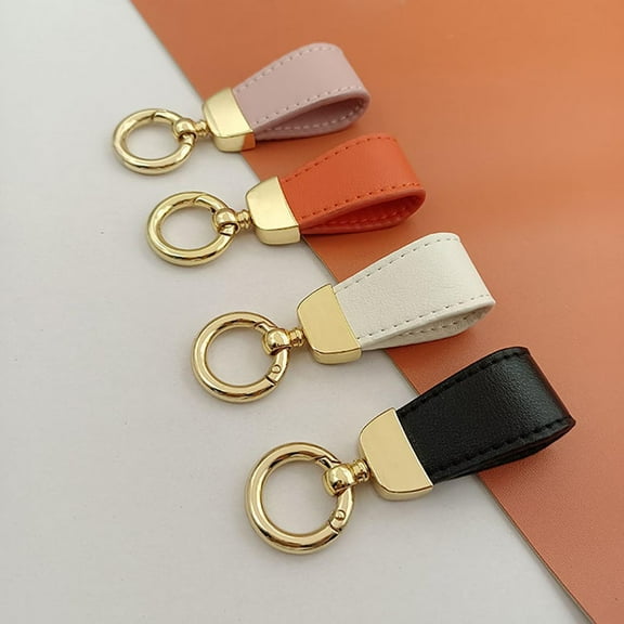 Keychain under $5! CQCYD Leather Keychains Wristlet Strap, Leather Wrist Strap for Keys Car, Car Key Chain Holder Lanyard, Cute Lanyard for Women Men Gift