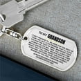 thumbnail image 1 of Keychain under $5! Yannianjz Personalized Grandson Keychain, Unique Gift from Grandpa & Grandma with Inspirational Message, Keepsake Acrylic Key Ring for Birthday, Graduation & Christmas, 1 of 3