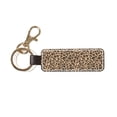 thumbnail image 1 of Keychain 6×3.1×1inpu Leather With Delicate Touch And Strong Recognition Is Used For Daily Travel, Work And Picnic Leopard Skin Print Style Darkgreen_4, 1 of 8