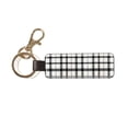 thumbnail image 1 of Keychain 6×3.1×1inpu Leather With Delicate Touch And Strong Recognition Is Used For Daily Travel, Work And Picnic White Buffalo Plaid Check Tartan Scotland_2, 1 of 8