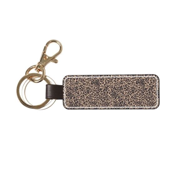 Keychain 6×3.1×1inpu Leather With Delicate Touch And Strong Recognition Is Used For Daily Travel, Work And Picnic Leopard-5
