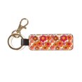 thumbnail image 1 of Keychain 6×3.1×1inpu Leather With Delicate Touch And Strong Recognition Is Used For Daily Travel, Work And Picnic Retro Groovy Flowers Pattern (12), 1 of 8