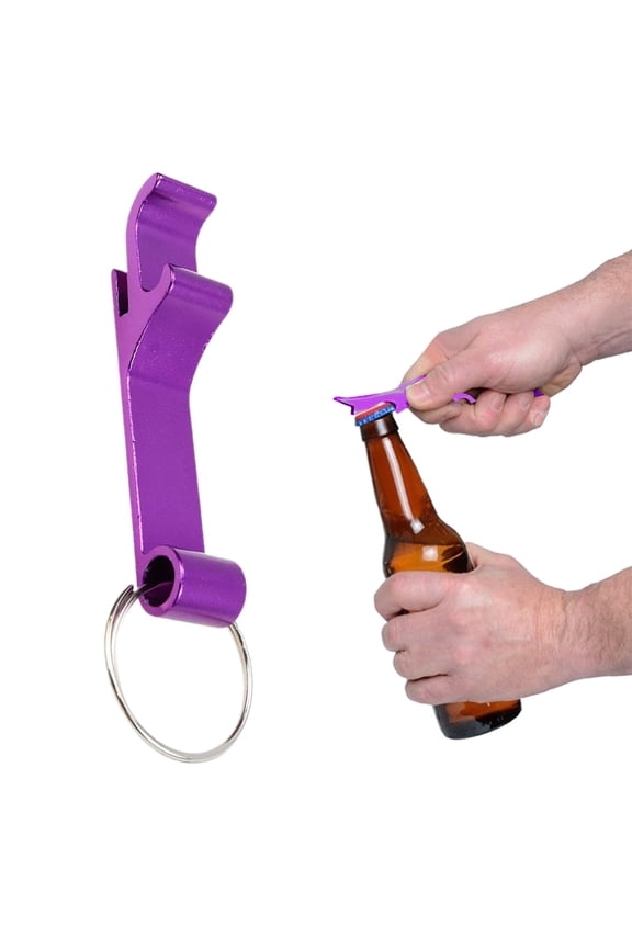 Keychain Bottle Opener Portable Mini Beer Can Opener Aluminum Metal Key Ring Compact Pocket Tool Easy Carry Beverage Opener for Bar Party Travel 1PC,bottle opener keychain