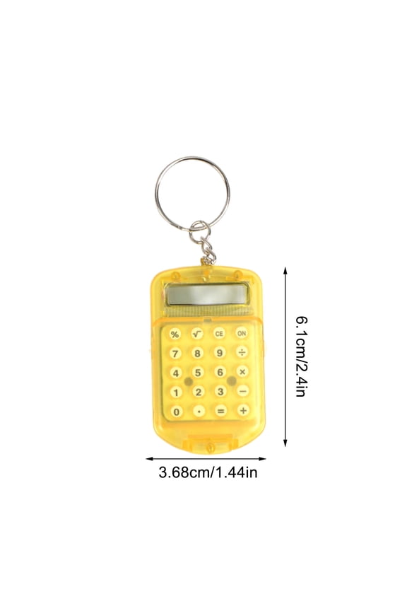 Keychain Calculator, Mini Electronic Calculator, Portable Small Digital Calculator Keyring for Office and Travel, Compact Lightweight Pocket Size, Durable and Practical Design