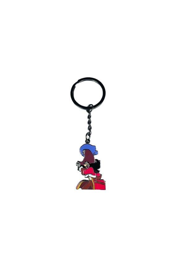 Keychain Captain James Hook from Flying Boy Fairytale Fantasy (1 keychain)