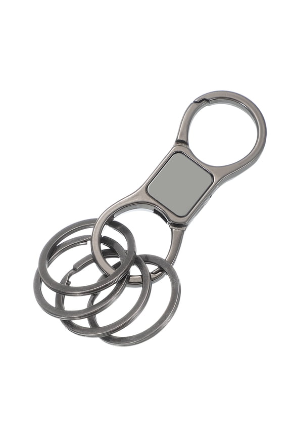 Keychain, Car Keychains Organizer for Men and Women, accessories keychain clip for Home Office Car Keys Outdoor Activities, 4pcs Key Rings, Gunmetal