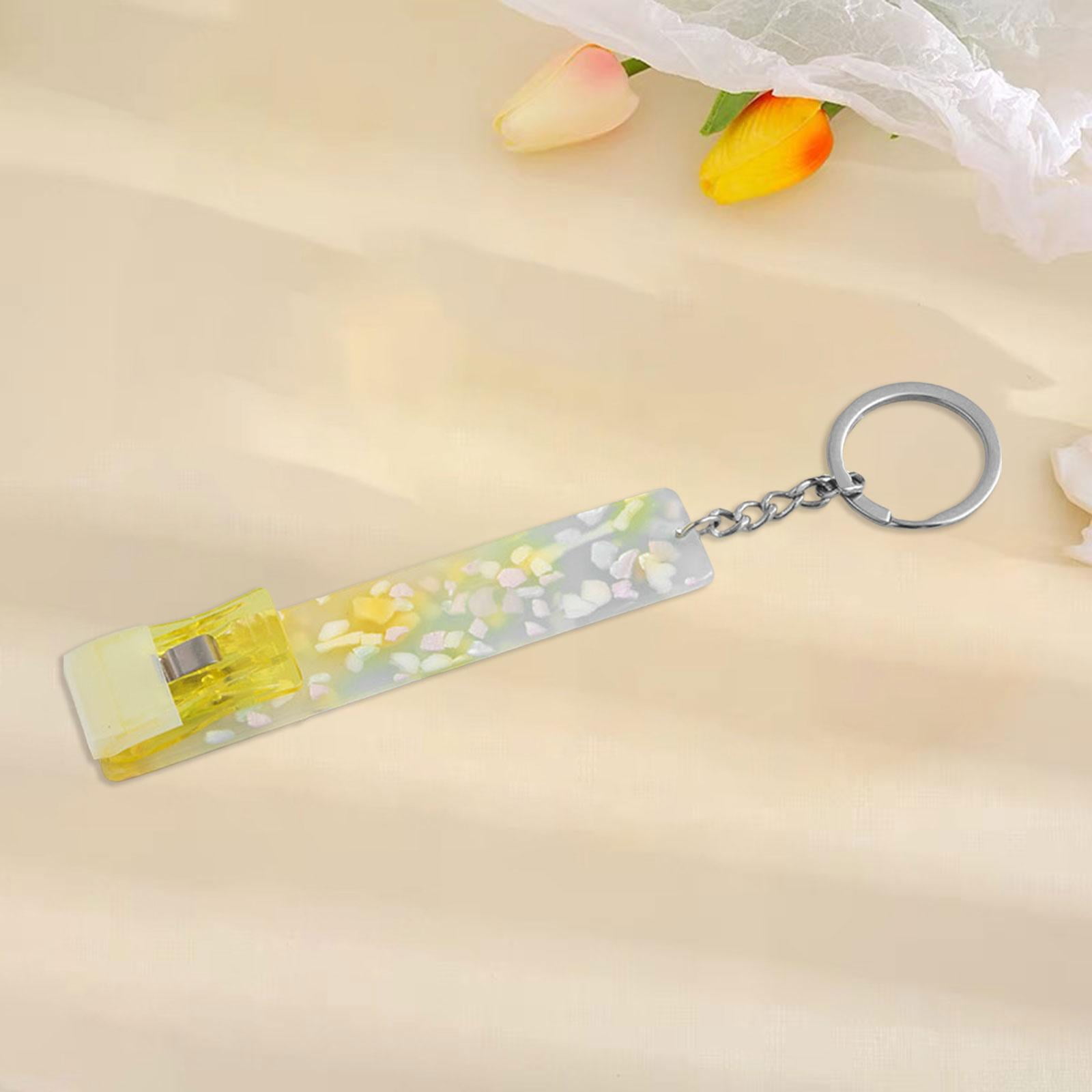 Keychain Cards Grabber for Long Nails, Cute Acrylic Keyring Card Puller