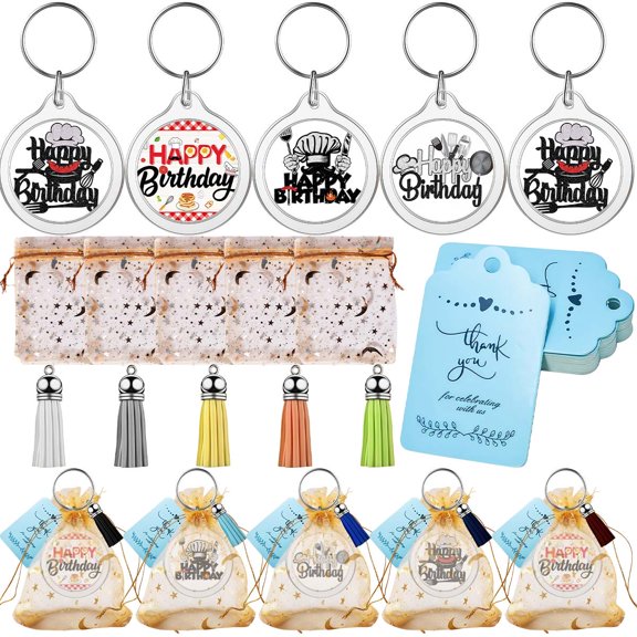 Keychain Chef Cook Two Party Favors Gifts for Birthday Baby Shower Goodie Bag Fillers