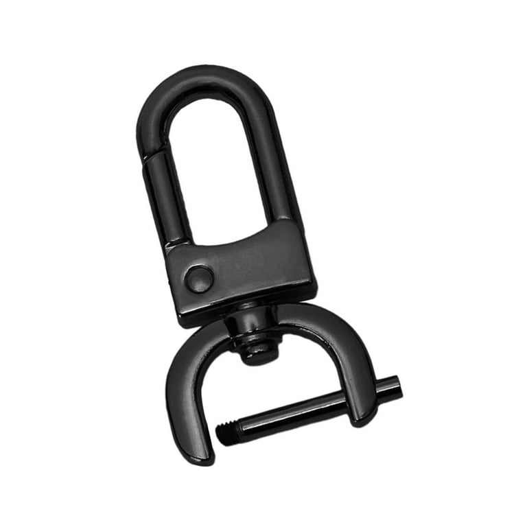 110pcs Lobster Claw Clasps Keychain for Jewelry Making Metal Key Ring Clip Swivel Hooks Gun Black Split Key Ring Key Chain Clip Hooks Keychain Rings