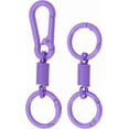 thumbnail image 1 of Keychain Clips with O Rings, Quick Release Key Chain Rings Spring Double Ring Holder, 1 of 7