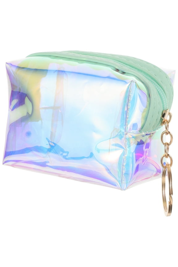 Tiny Pouch Wallet Keychain Clear Coin Purse Change for Coins Student