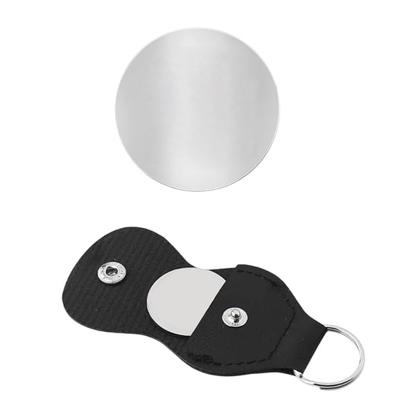 Keychain Coin Pouch with Leather Pocket Compact Portable Key Ring Holder Card Design for Key Hanging Coin Storage Daily Carry