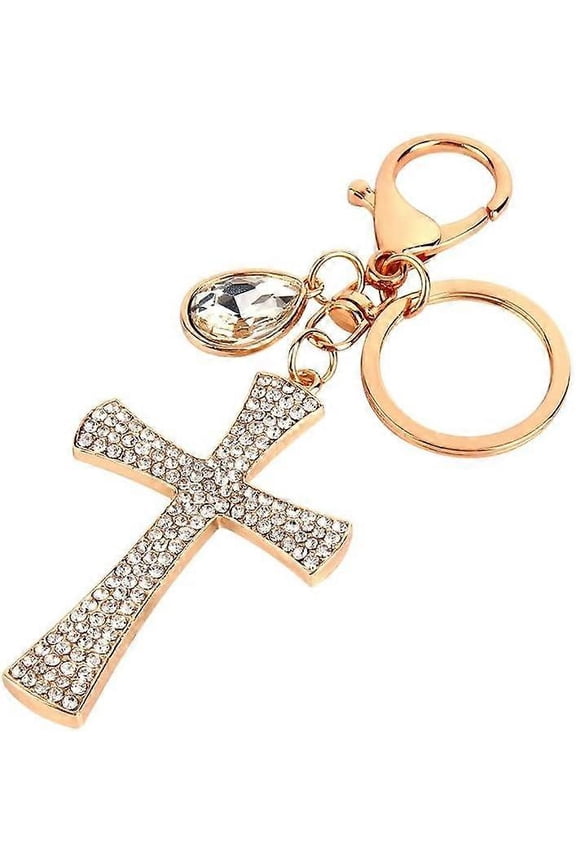 Keychain, Cross Keychain Crystal Rhinestone High Heel Shoe Pendent Keyring