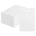 thumbnail image 1 of Keychain Display Cards Keychain Card Holder Paper Jewelry Display Cards, White 100 Pack, 1 of 6