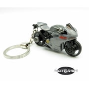 Keychain Ducati 1199 Panigale Motorcyle Bike Black Gray Grey Rare Key Ring