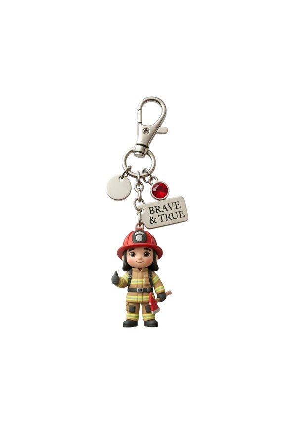 Keychain Fireman Keychain With Inspirational Card Appreciation For Fireman Thank You For First Responders