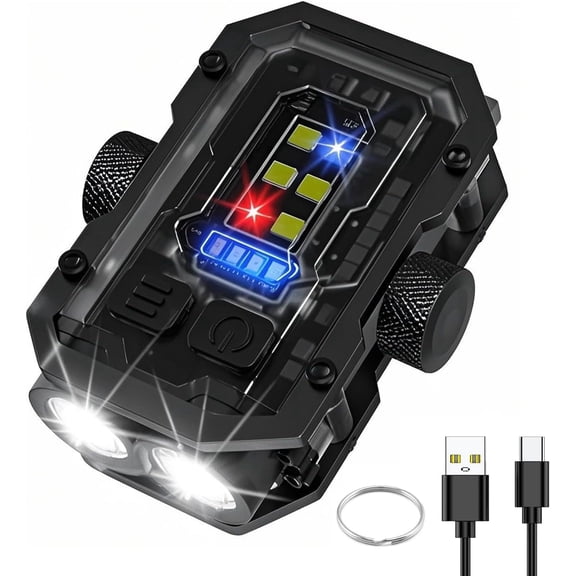 Siuyiu Keychain Flashlight, Water-Resistant, 300 Lumens, 1 Count