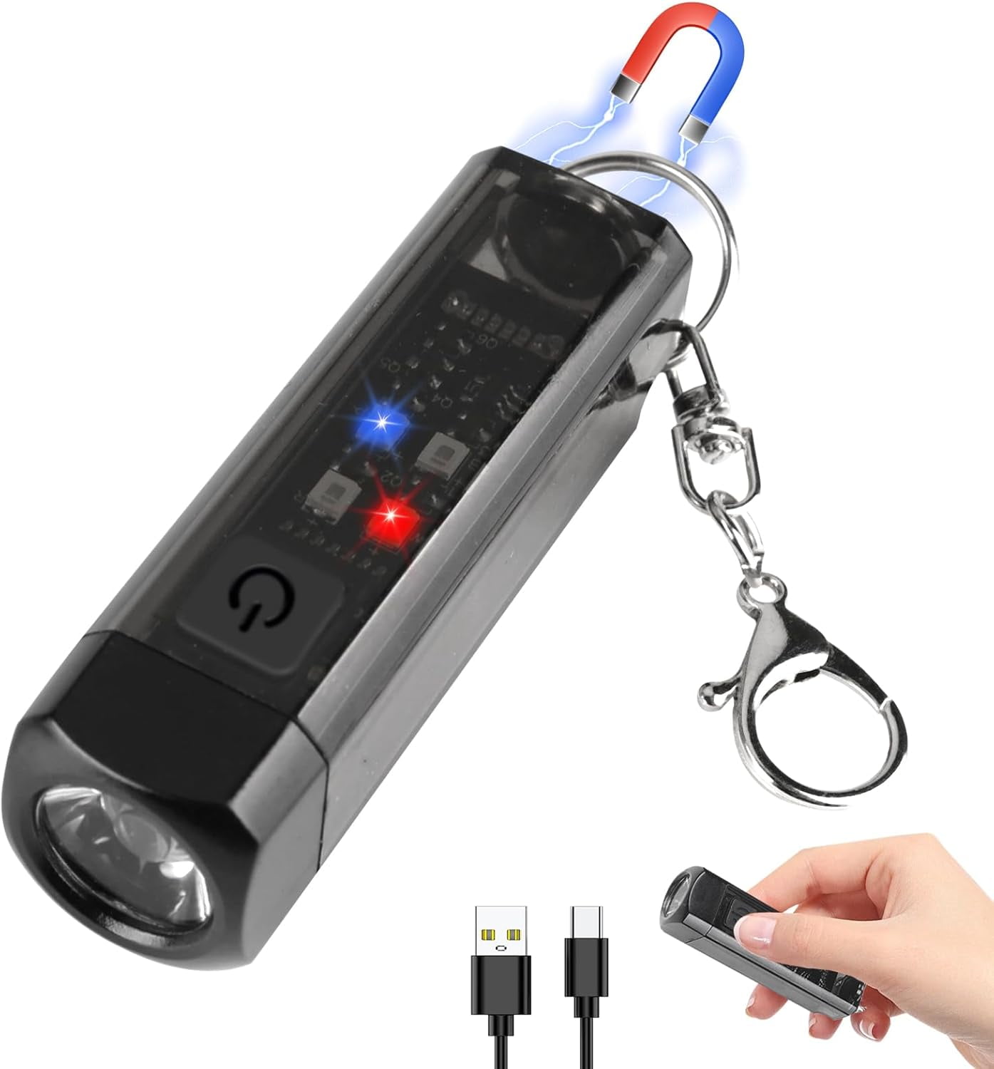 Keychain Flashlight, Mini Keychain Flashlight, 80 Lumens Ultra Bright ...