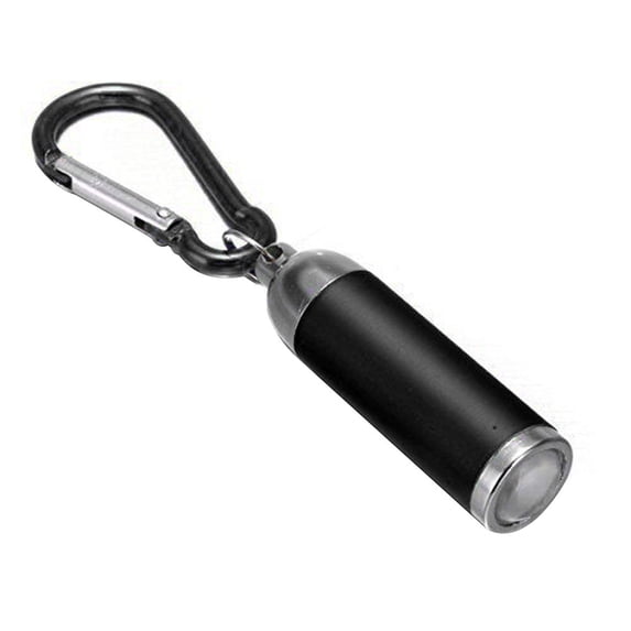 Keychain Flashlight Mini LED Torch Portable Pocket Light for Camping and Emergency Use Ultra Bright Compact Key Ring Accessory Black