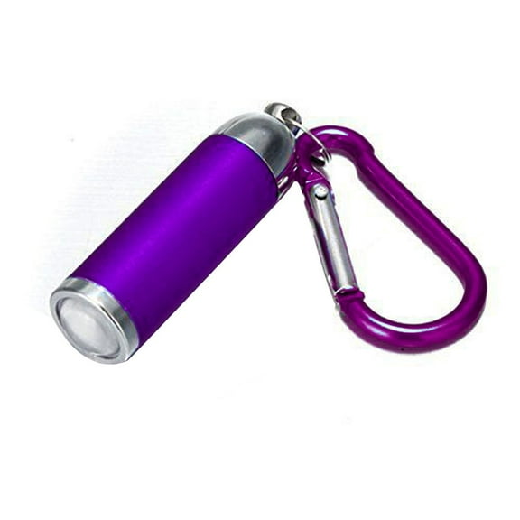 Keychain Flashlight Mini LED Torch Portable Pocket Light for Camping and Emergency Use Ultra Bright Compact Key Ring Accessory Purple