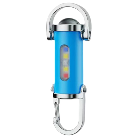 Keychain Flashlight, Super Bright Mini Keychain Flashlight Waterproof, Portable Rechargeable Bright Keychain Flashlight, Mini Keychains Flashlight, for Camping, Hiking, Rescue(Blue)