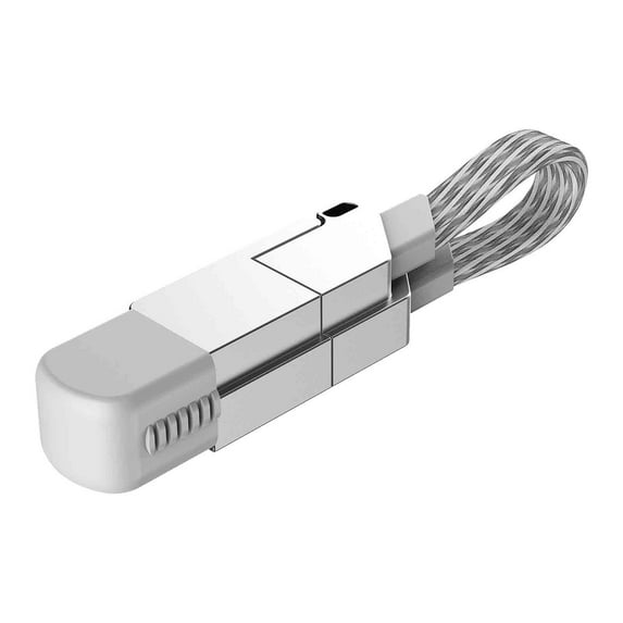 Keychain Four In One Fast Charging Portable Data Cable,New Release,Vsgery,White
