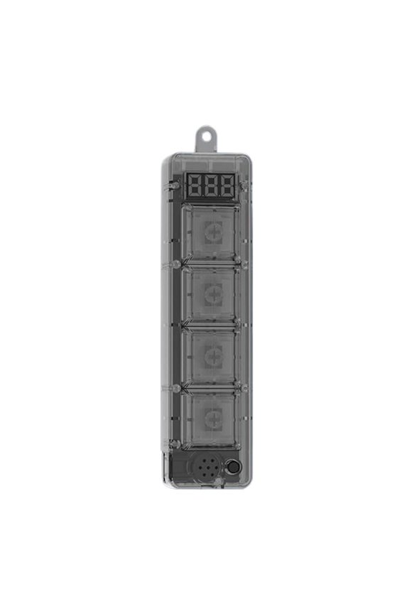 Keychain Game Keyboard, 4-Key Fingertip Decompression Toy with Timer Mode