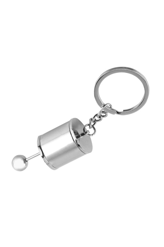 Keychain Gear Shifter Model Keychain Keyring Auto Part Shaped Metal Alloy Key RingsSilver, Shifter Keyring, Gear Stick Keyring, Stick Knob Keyring