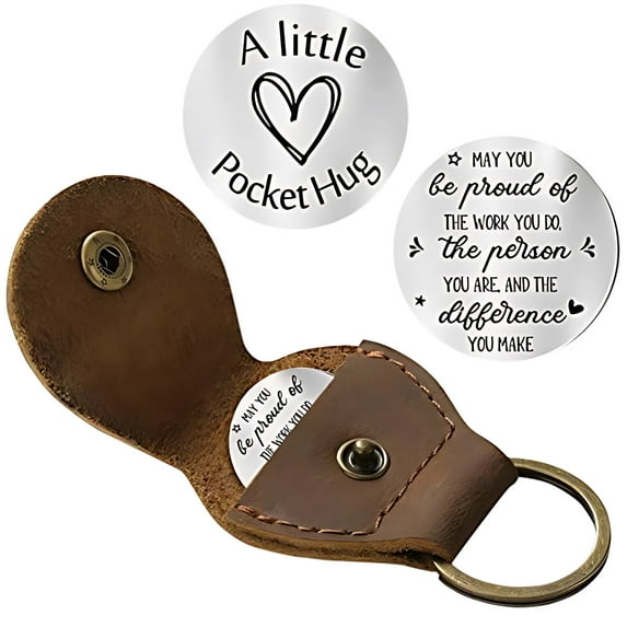 Keychain Holder Key Rings for Airtag-Genuine Leather Case Suitable for Apple Airtag Holder,Key Chain Holders Cover Gift Leather Case