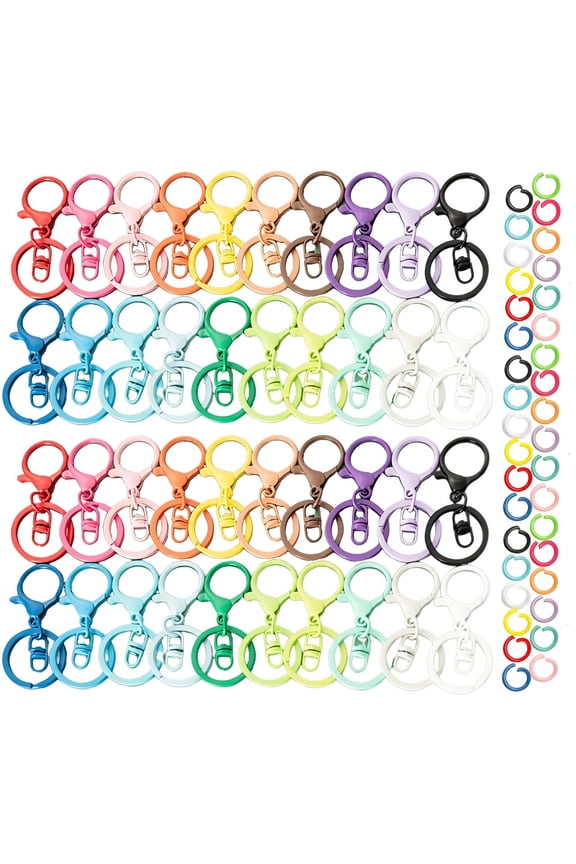 Keychain Hook Clip 40 Swivel Snap Hook Lobster Claw Clasp Small Metal Swivel Key Chain Clip Hook Keychain Hardware for Keychain Making