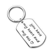 Keychain for Husband Boyfriend From Girlfriend Wife Anniversary Birthday Gifts For Couple Keyring Women Men You Have My Heart Him Her Wedding Valentines Day Gift