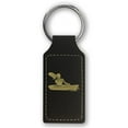 thumbnail image 1 of Keychain - Kayak Woman (Black Rectangle), 1 of 2