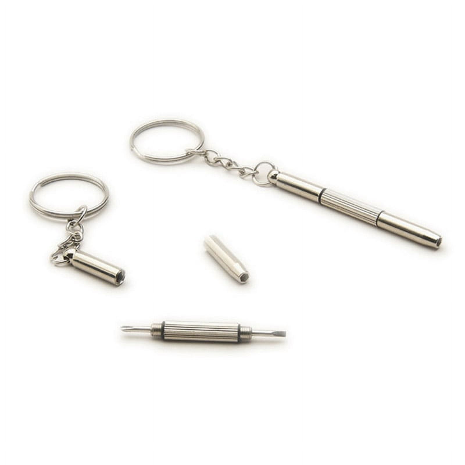 Keychain Key Screwdriver Nut Driver 3 in 1 Eyeglass Kits Watch Repair