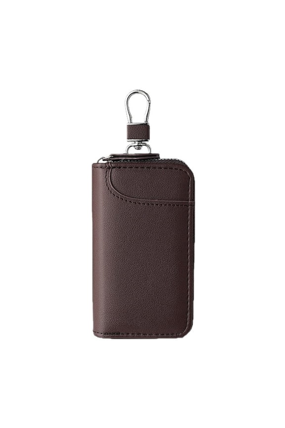Keychain Key Wallet Key Storage And Organizing Divided Design Compact Key Card Can Hold Keys Cards And More Coffee