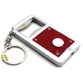 thumbnail image 1 of Keychain Keyring Mini LED Light + Bottle Opener Tool Accessory Gift USA (1 Keychain), 1 of 3