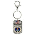 thumbnail image 1 of Keychain Land of the Free Quarter | Coin Key Ring | Dog Tag Service Style | Genuine US Mint Coin, 1 of 2